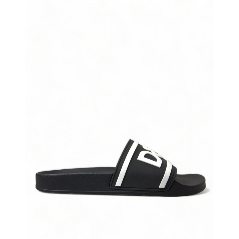 Sandali in gomma nera Pantofole Beachwear Scarpe da uomo - EU40/US7
