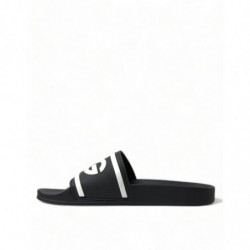 Sandali in gomma nera Pantofole Beachwear Scarpe da uomo - EU40/US7