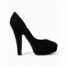 Scarpe décolleté tacco plateau pelle scamosciata nera - EU40/US9.5