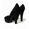 Scarpe décolleté tacco plateau pelle scamosciata nera - EU40/US9.5