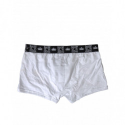 Intimo boxer regolare elasticizzato in cotone bianco - IT3 - XS