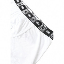 Intimo boxer regolare elasticizzato in cotone bianco - IT3 - XS