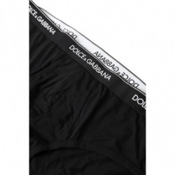 Intimo slip Brando con slip in cotone nero elasticizzato - IT7 - XL