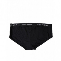 Intimo slip Brando con slip in cotone nero elasticizzato - IT7 - XL