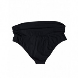 Bikini fondo slip costume da bagno elasticizzato nylon nero - IT3 - M