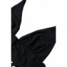 Bikini top allacciato costume da bagno elasticizzato nylon nero - I