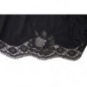 Intimo superiore canotta indumenti da notte seta pizzo nero - IT1 - XS