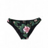 Bikini da spiaggia con fondo floreale nero - IT3 - M