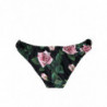 Bikini da spiaggia con fondo floreale nero - IT3 - M