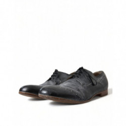 Scarpe eleganti derby formali con lacci in pelle nera - EU41/US8