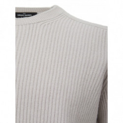 Maglione girocollo in cashmere grigio - IT50 - M-L