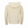 Cardigan color crema con cappuccio e cerniera - IT50 - M-L