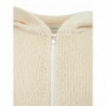 Cardigan color crema con cappuccio e cerniera - IT50 - M-L