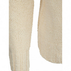 Cardigan color crema con cappuccio e cerniera - IT50 - M-L