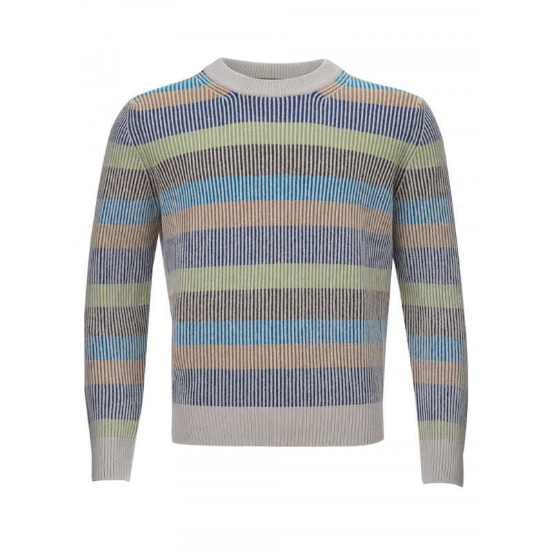 Maglione in cashmere girocollo multicolor - IT50 - M-L