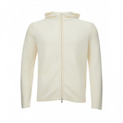 Cardigan con cappuccio in...