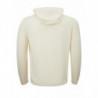 Cardigan con cappuccio in lana bianca con zip - IT50 - M-L