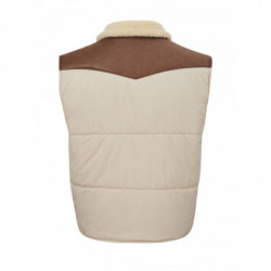 Gilet trapuntato beige - IT50 - M-L