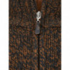 Maglione Finto Lana Marrone con Zip - IT50 - M-L