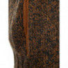 Maglione Finto Lana Marrone con Zip - IT50 - M-L