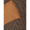 Maglione Finto Lana Marrone con Zip - IT50 - M-L