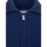 Maglia in Lana Blu con Zip - IT50 - M-L
