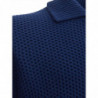 Maglia in Lana Blu con Zip - IT50 - M-L