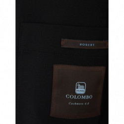 Giacca Nera in Cashmere a Due Bottoni - IT54 - XXL
