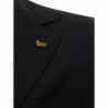 Giacca Nera in Cashmere a Due Bottoni - IT58 - 3XL