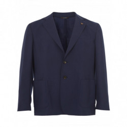 Giacca in Cashmere Blu a...