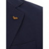 Giacca in Cashmere Blu a Due Bottoni - IT52 - XL
