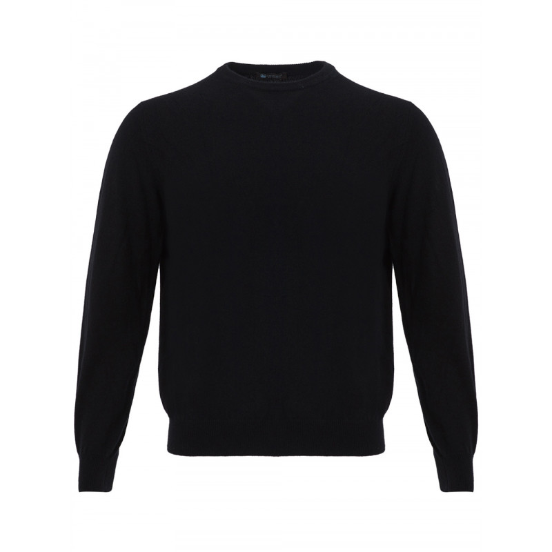 Maglione in cashmere girocollo nero - IT56 - 3XL