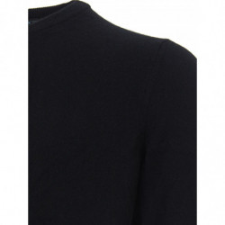 Maglione in cashmere girocollo nero - IT56 - 3XL