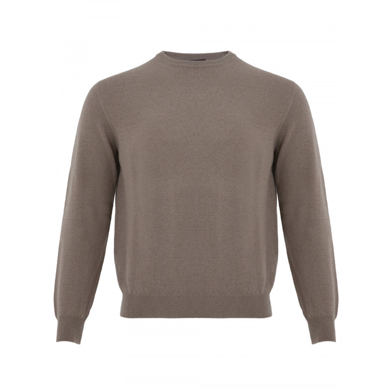 Maglione in Cashmere Girocollo Tortora - IT48 - L