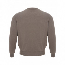 Maglione in Cashmere Girocollo Tortora - IT48 - L