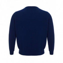 Maglione in Cashmere Girocollo Blu Royal - IT52 - XL