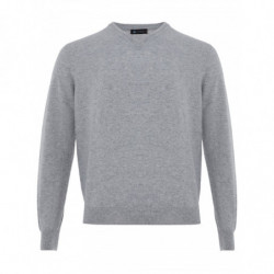 Maglione in cashmere grigio...