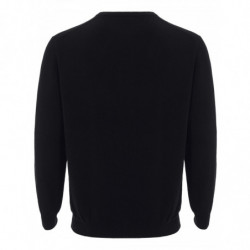 Maglione in cashmere nero con scollo a V - IT50 - M-L