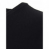 Maglione in cashmere nero con scollo a V - IT50 - M-L