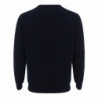 Maglione in cashmere con scollo a V blu navy - IT50 - M-L