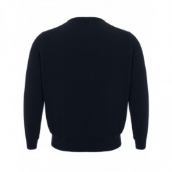 Maglione in cashmere girocollo blu navy - IT54 - XXL