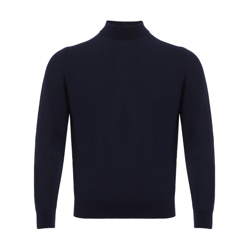 Maglione a collo alto in cashmere blu scuro - IT54 - XXL
