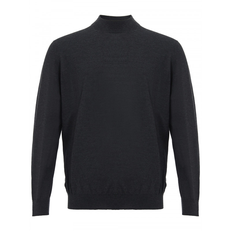 Maglione a collo alto in cashmere grigio scuro - IT56 - 3XL