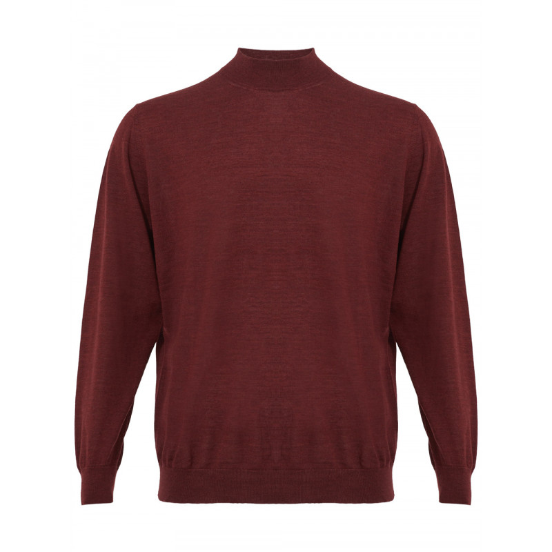 Maglia a collo alto in cashmere bordeaux - IT56 - 3XL