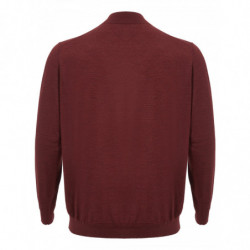 Maglia a collo alto in cashmere bordeaux - IT56 - 3XL