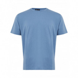 T-shirt azzurra in misto...