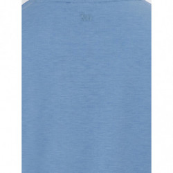 T-shirt azzurra in misto seta - IT58 - 3XL