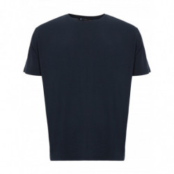 T-shirt Blu in Misto Seta -...