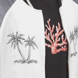 Giacca in acetato bianco - S