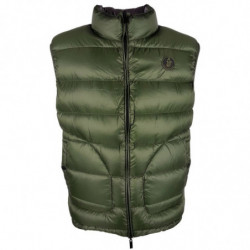 Gilet in nylon verde - L